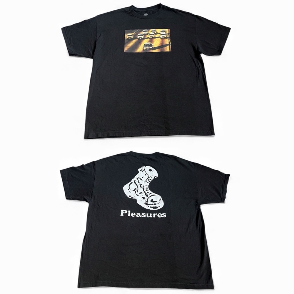 Pleasures x Nature World Men’s OJ Simpson Cop Chase Bronco T Shirt Sz 2XL Black